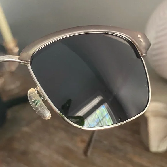 Cole Haan Mens Polarized Sunglasses Partial Frame Matte Grey Accessories - Picture 8 of 15